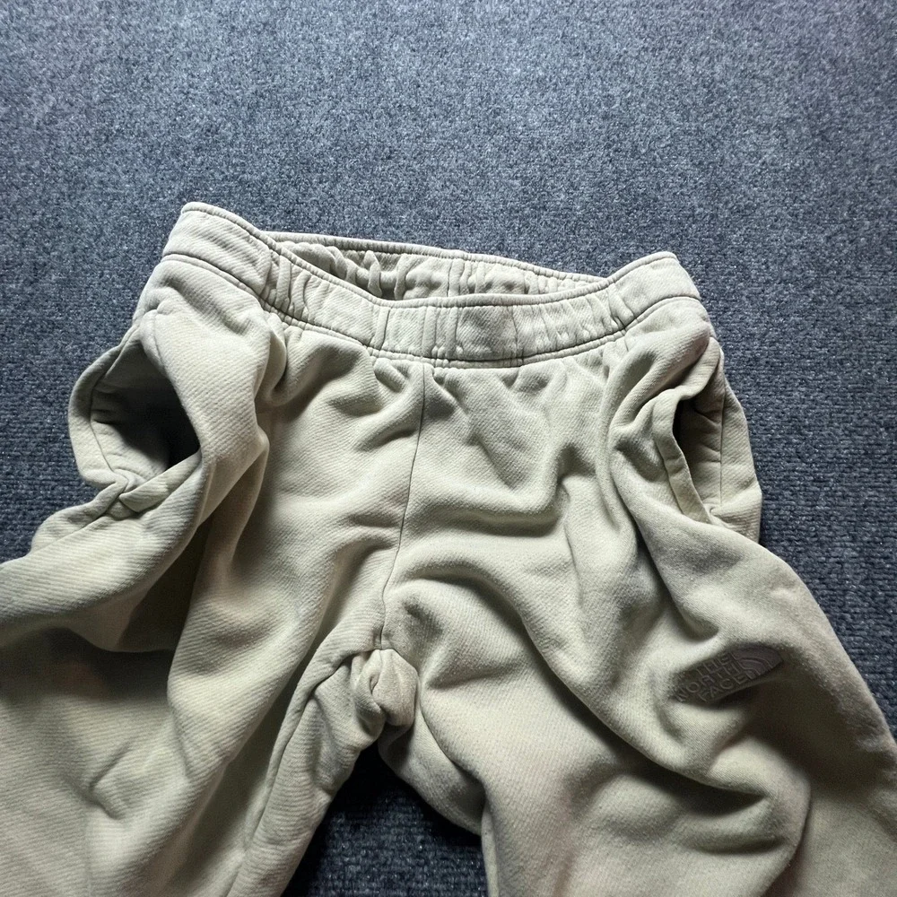 The North Face Mens Fleece Joggers Khaki Tan Sweatpants Medium Winter Warm Cozy